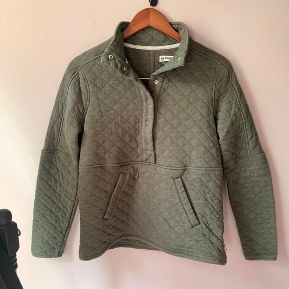 Jackets & Blazers - Magellan green quilted diamond pattern jacket/pullover sweater in size S